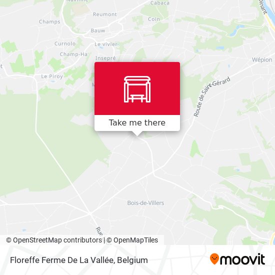 Floreffe Ferme De La Vallée map