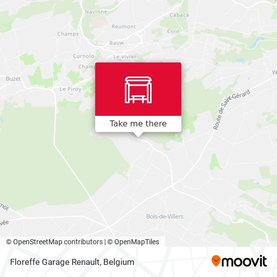 Floreffe Garage Renault map