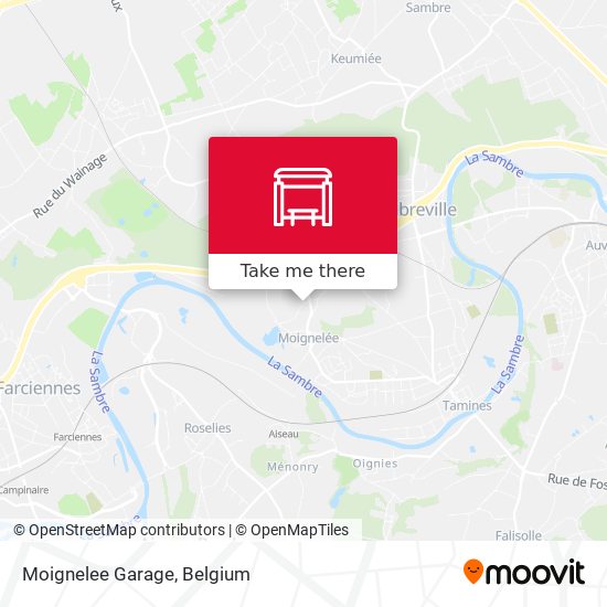 Moignelee Garage map