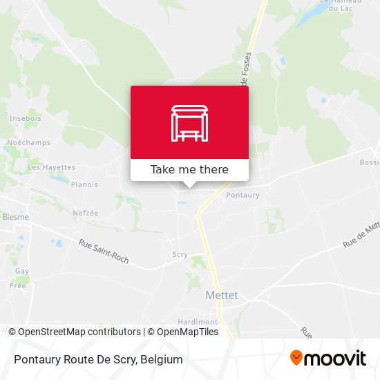 Pontaury Route De Scry map