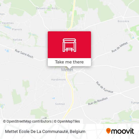 Mettet Ecole De La Communauté map