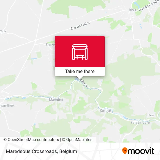 Maredsous Crossroads map