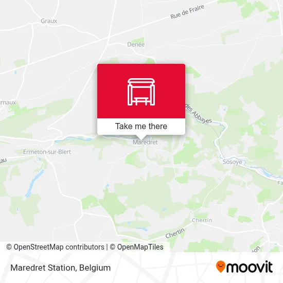 Maredret Station map