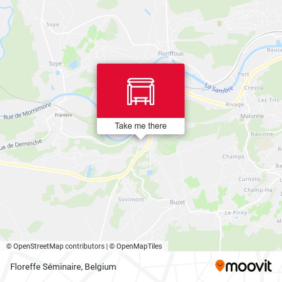 Floreffe Séminaire map