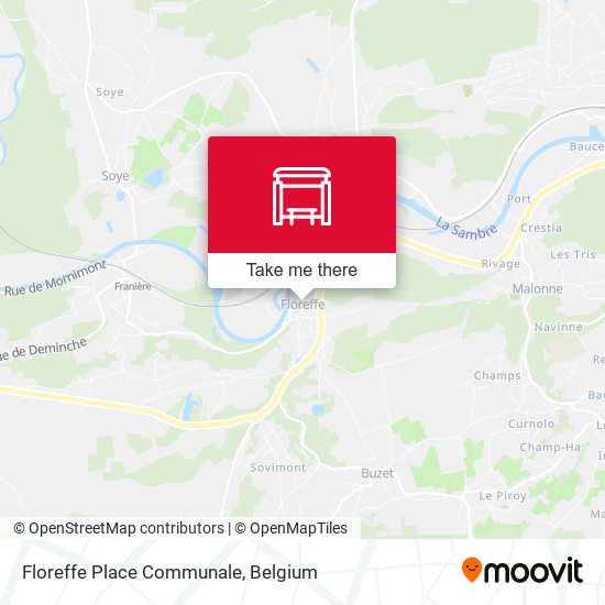 Floreffe Place Communale map