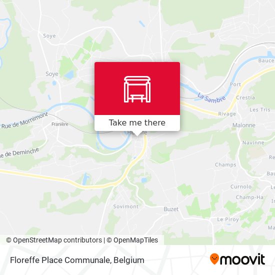 Floreffe Place Communale map
