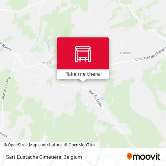 Sart-Eustache Cimetière map