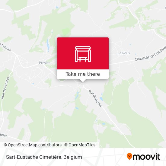 Sart-Eustache Cimetière map