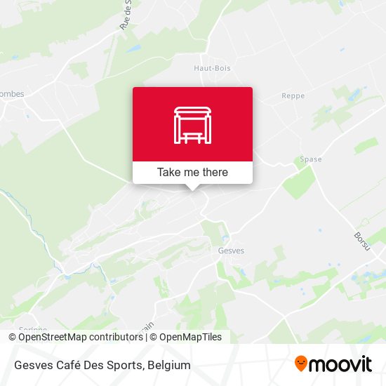 Gesves Café Des Sports map