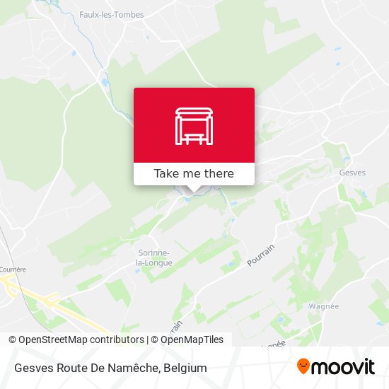 Gesves Route De Namêche map