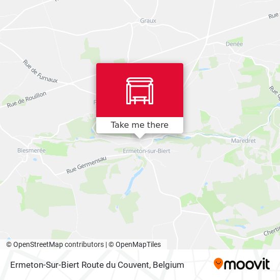 Ermeton-Sur-Biert Route du Couvent plan