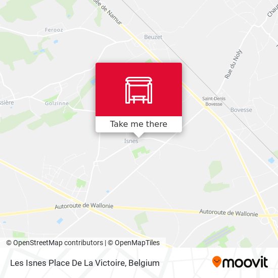 Les Isnes Place De La Victoire map