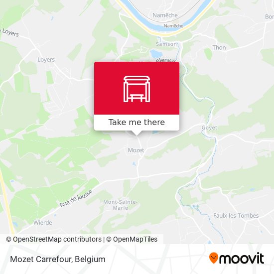 Mozet Carrefour map
