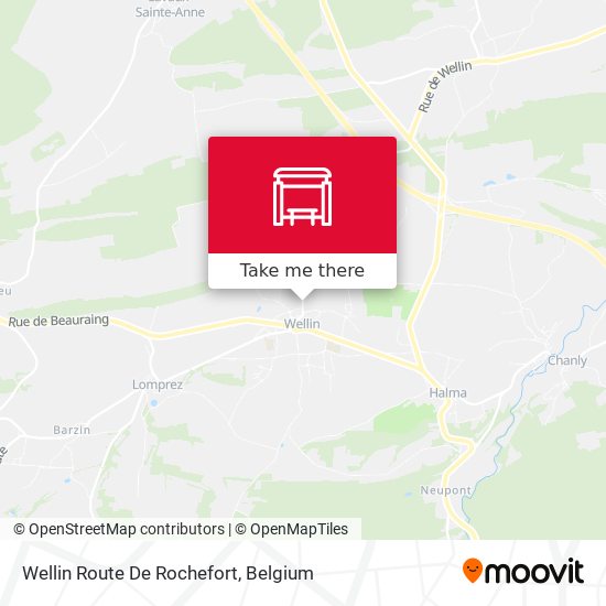 Wellin Route De Rochefort map