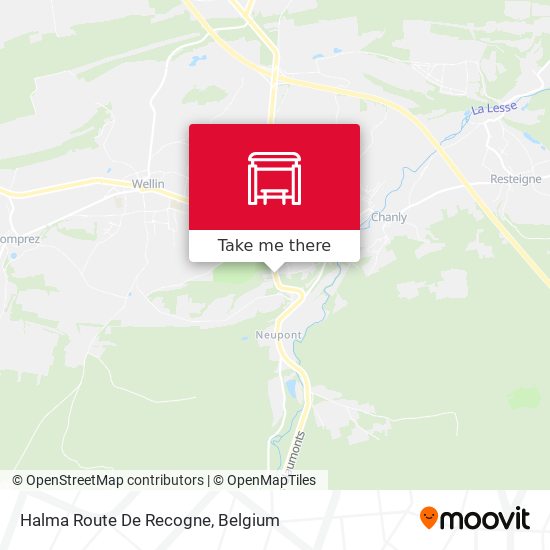 Halma Route De Recogne map