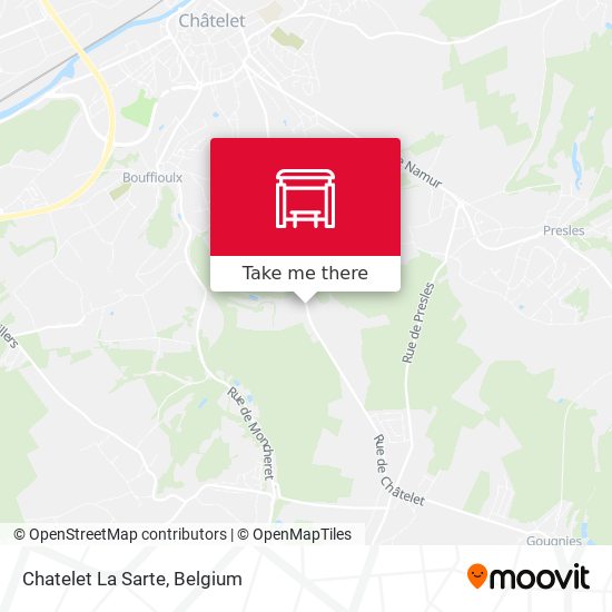 Chatelet La Sarte map