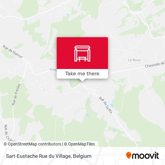 Sart-Eustache Rue du Village map