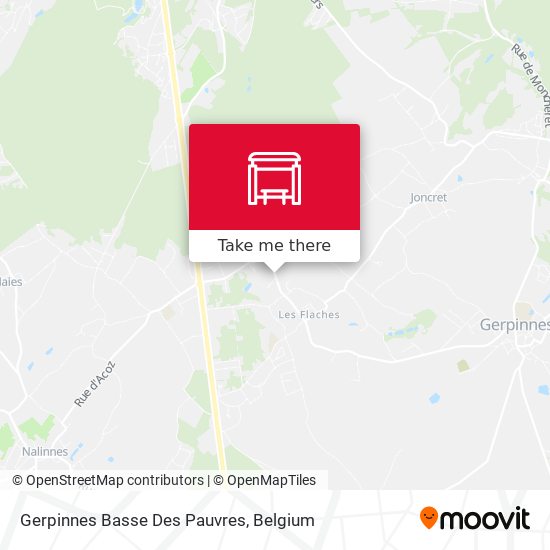 Gerpinnes Basse Des Pauvres map