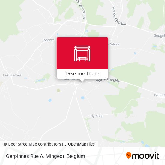 Gerpinnes Rue A. Mingeot map