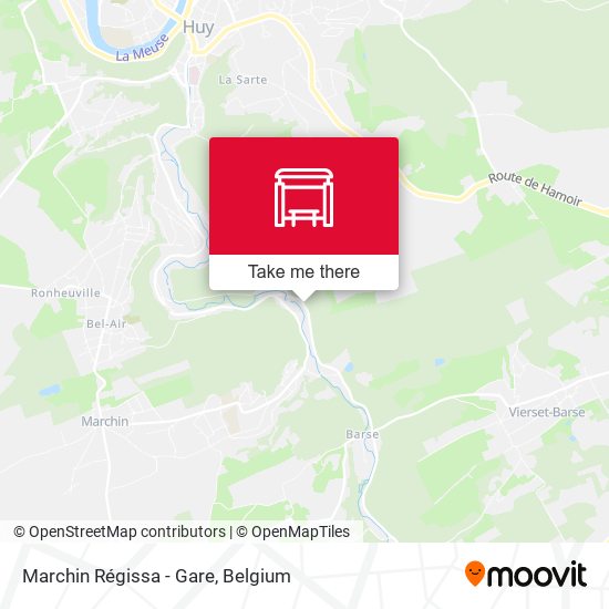 Marchin Régissa - Gare map