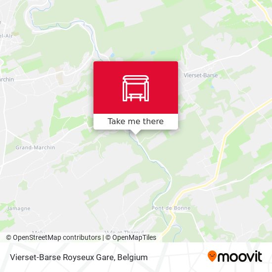 Vierset-Barse Royseux Gare map