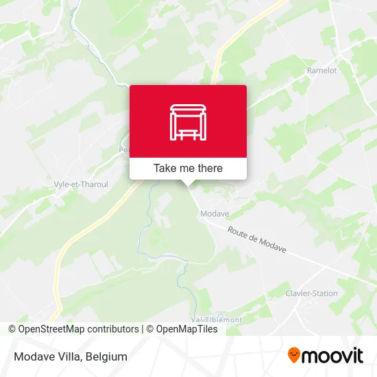 Modave Villa map