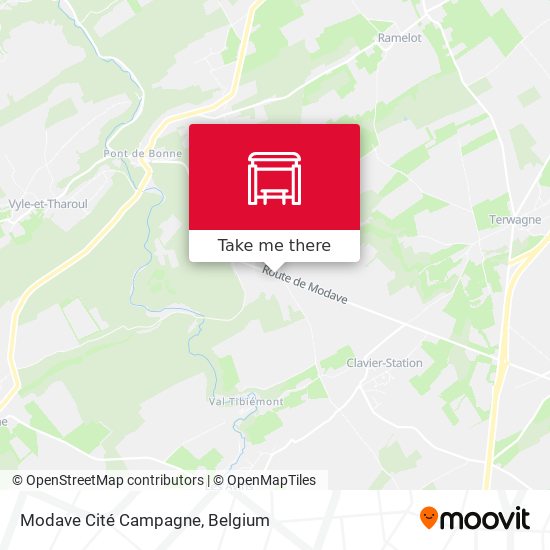 Modave Cité Campagne map