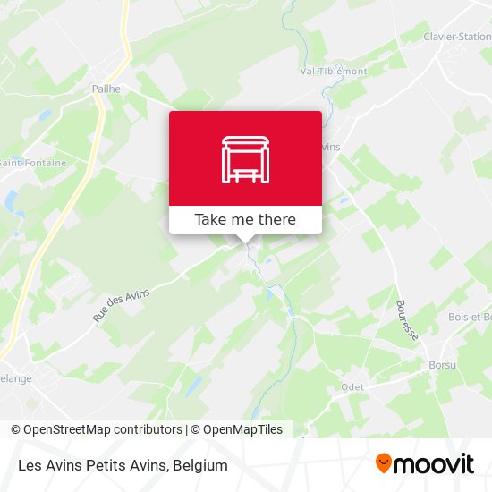 Les Avins Petits Avins map