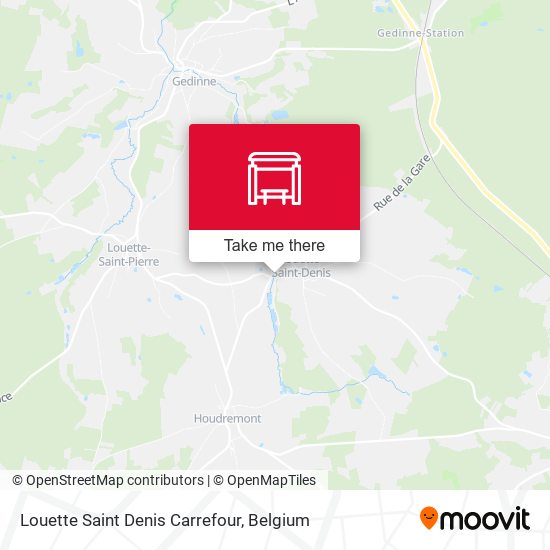 Louette Saint Denis Carrefour map