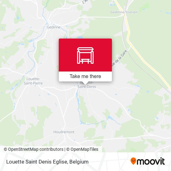 Louette Saint Denis Eglise map