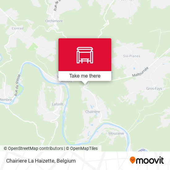 Chairiere La Haizette map