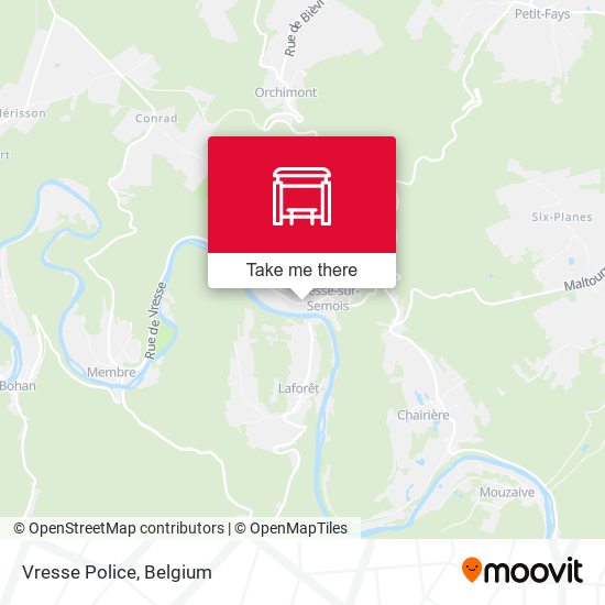 Vresse Police map