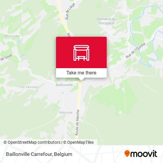 Baillonville Carrefour map