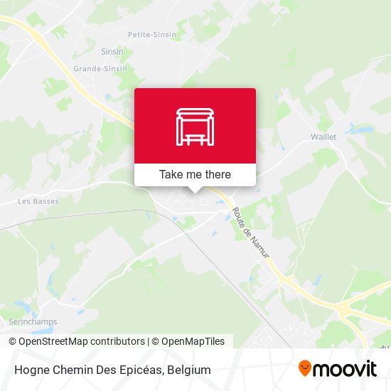 Hogne Chemin Des Epicéas map