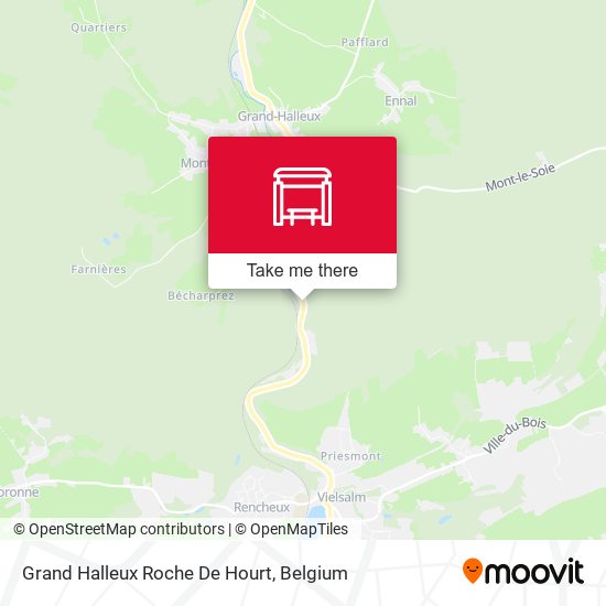 Grand Halleux Roche De Hourt map