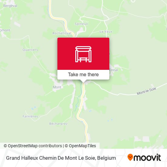 Grand Halleux Chemin De Mont Le Soie map