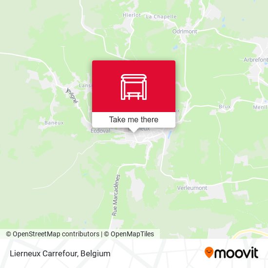 Lierneux Carrefour map