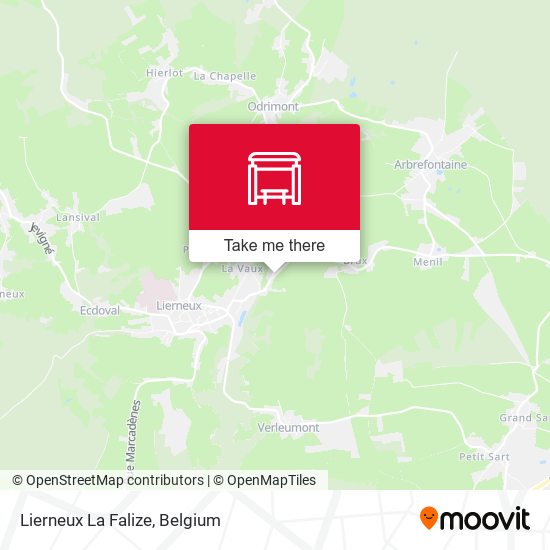 Lierneux La Falize map