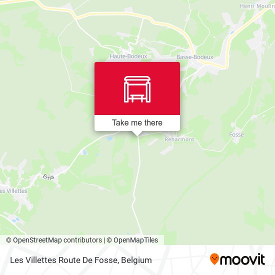 Les Villettes Route De Fosse map