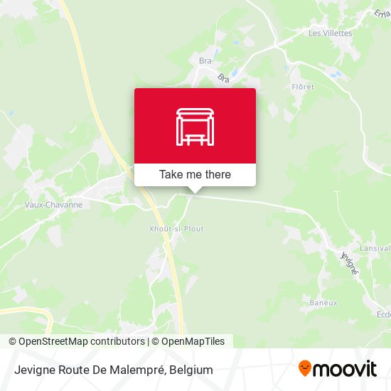 Jevigne Route De Malempré plan