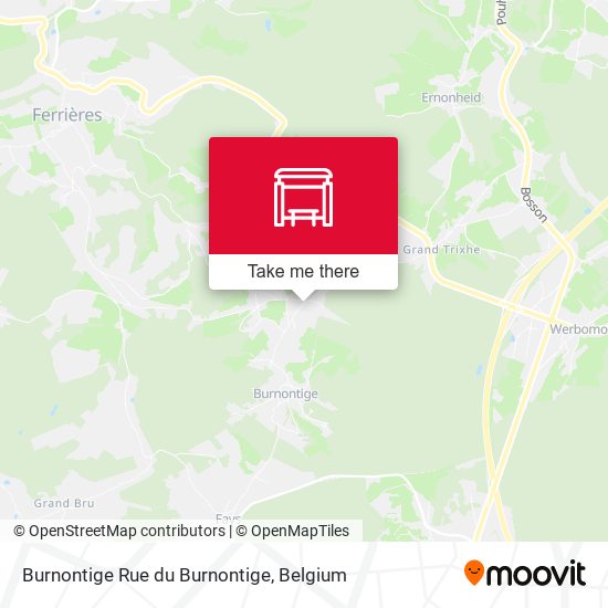 Burnontige Rue du Burnontige plan