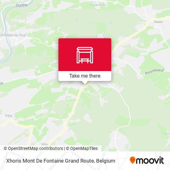 Xhoris Mont De Fontaine Grand Route map