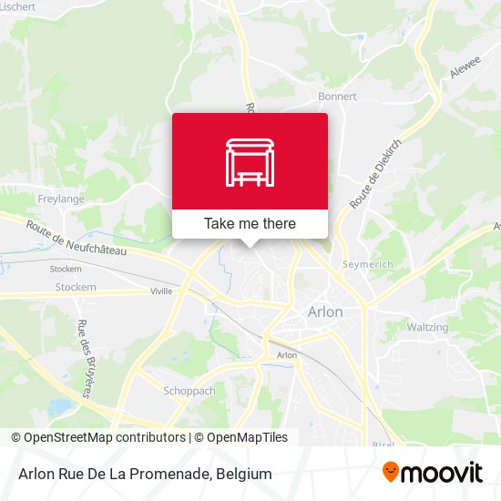 Arlon Rue De La Promenade map