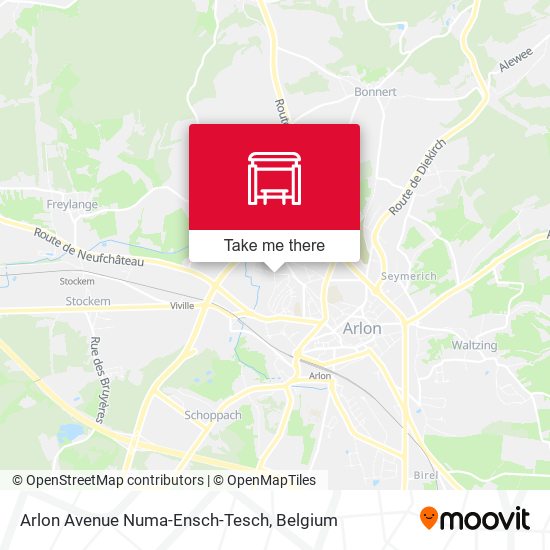 Arlon Avenue Numa-Ensch-Tesch map