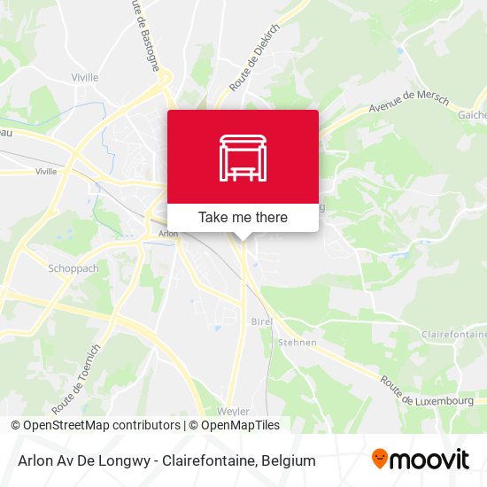 Arlon Av De Longwy - Clairefontaine map