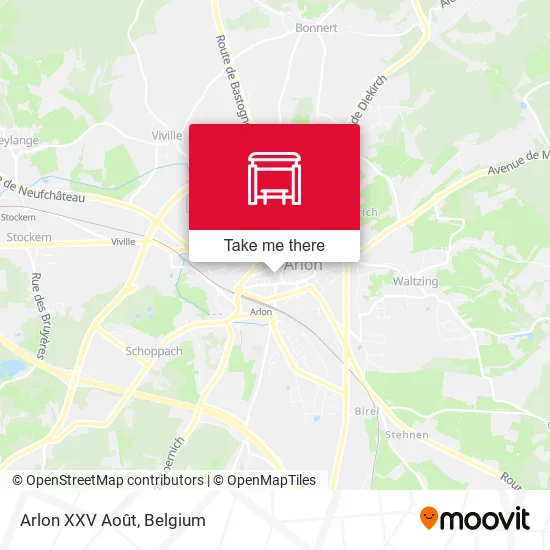 Arlon XXV Août map