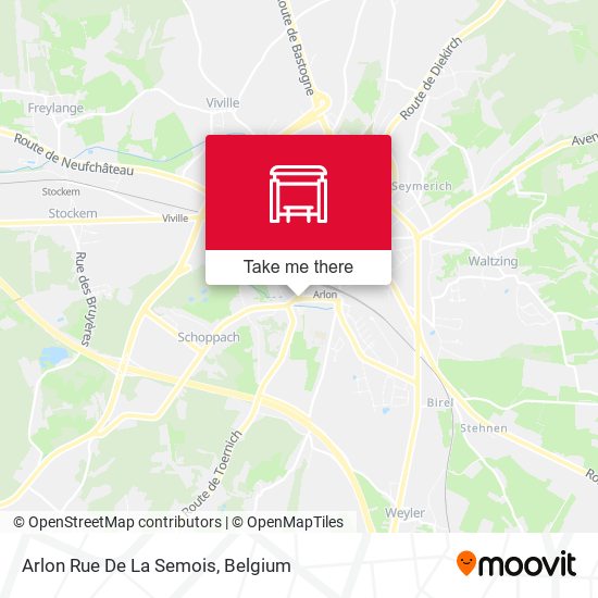 Arlon Rue De La Semois map