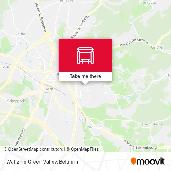 Waltzing Green Valley map