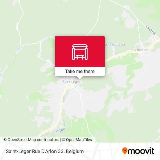 Saint-Leger Rue D'Arlon 33 plan