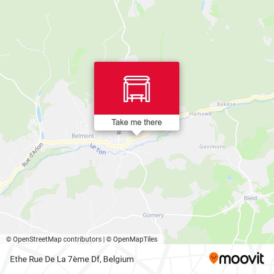 Ethe Rue De La 7ème Df map